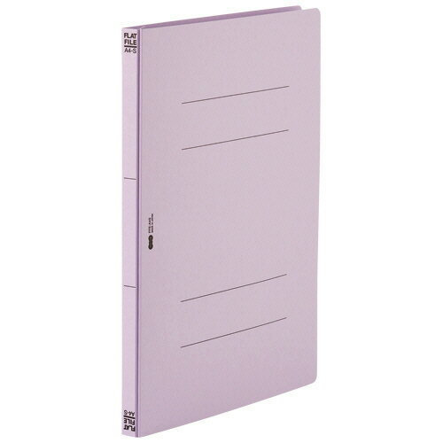 TANOSEE　フラットファイル（エコノミー）　A4タテ　150枚収容　背幅17．5mm　バイオレット　1パック（..