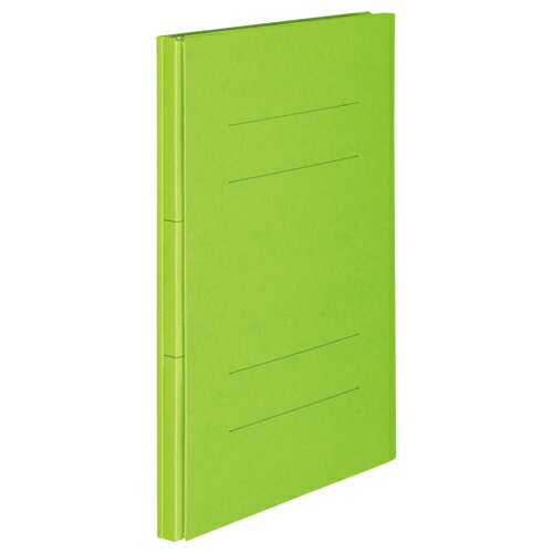 TANOSEE　背幅伸縮フラットファイル　A4タテ　1000枚収容　背幅18−118mm　グリーン　1冊