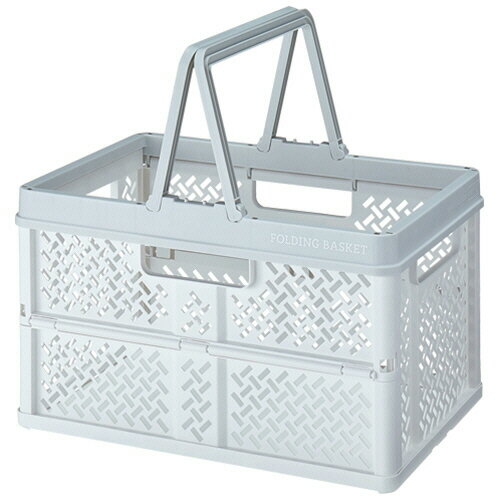 天馬　折りたたみバスケット　L　ホワイト　1個