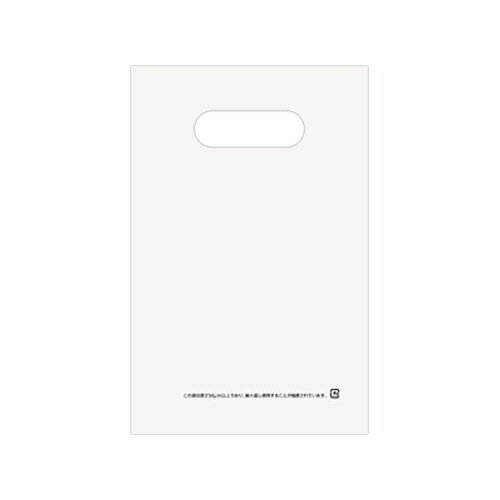 TANOSEE ポリエチレン手提袋（小判抜き） HD SS ホワイト 1パック（50枚）