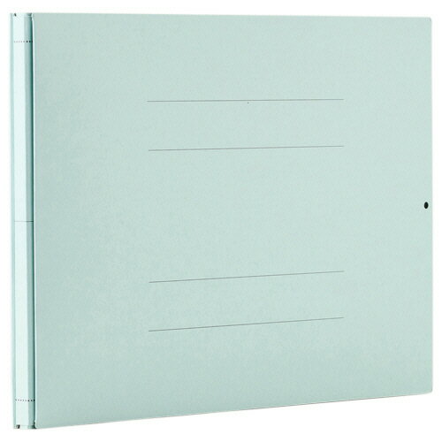 TANOSEE　背幅伸縮フラットファイル　A4ヨコ　800枚収容　背幅13−93mm　青　1冊