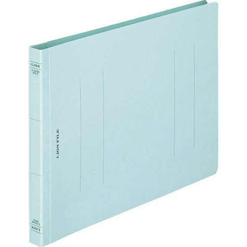 ライオン事務器　フラットファイル　B5ヨコ　150枚収容　背幅18mm　ブルー　CS－A528E－3P　1パック（3..
