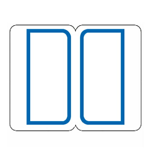 ライオン事務器　インデックスラベル　大　27×34mm　青枠　BL1−100　1パック（900片：9片×100シート） 1