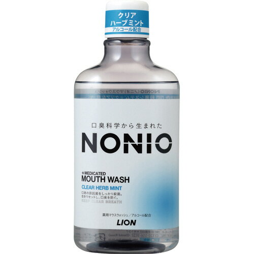 ライオン　NONIO　マウスウォッシュ　クリアハーブミント　本体　600mL　1本