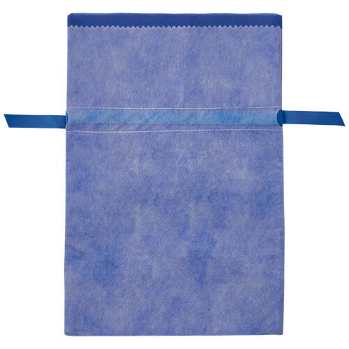 店研創意 ストア・エキスプレス 不織布リボン付きギフトバッグ ネイビー 24×36×12cm 1パック(10枚)