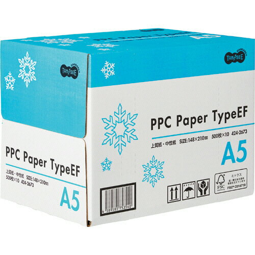 TANOSEE PPC Paper Type EF A5 1箱 5000枚：500枚 10冊 