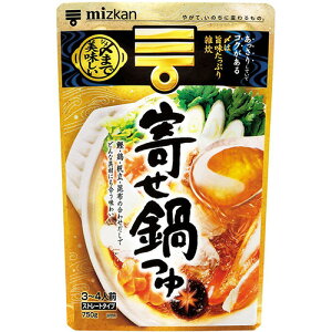 ミツカン　〆まで美味しい　寄せ鍋つゆ　ストレート　750g　1個