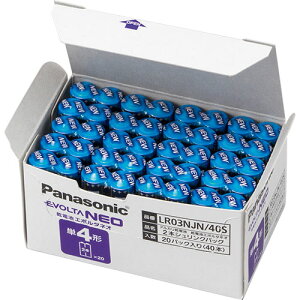 パナソニック　アルカリ乾電池　エボルタNEO　単4形　LR03NJN／40S　1箱（40本） 【送料無料】