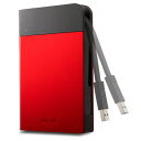 バッファロー ICカード対応MILスペック耐衝撃ボディー防滴・防塵ポータブルHDD 1TB レッド HD−PZN1.0U3−R 1台 【...