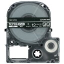 【お取寄せ品】 キングジム テプラ PRO テープカートリッジ マットラベル 12mm 黒/白文字 SB12KS 1個
