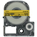 【お取寄せ品】 キングジム テプラ PRO テープカートリッジ マットラベル 24mm 黄(ウコン色)/黒文字 SB24Y 1個