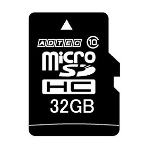 アドテック　microSDHC　32GB　Class10　SD変換アダプター付　AD−MRHAM32G／10R　1枚