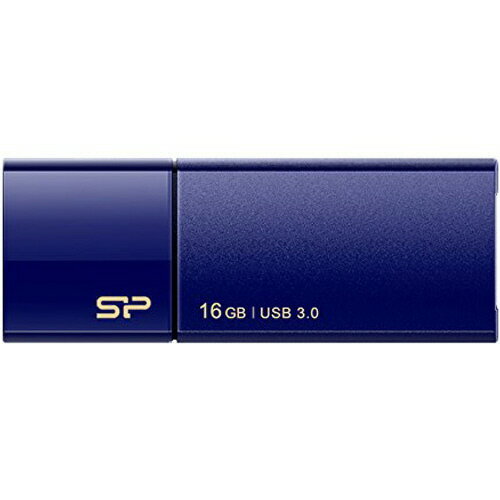 シリコンパワー　USB3．0　スライド式フラッシュメモリ　16GB　ネイビー　SP016GBUF3B05V1D　1個