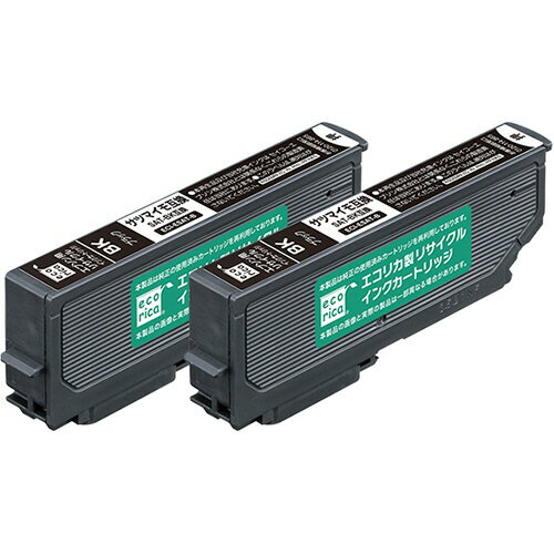 エコリカ　リサイクルインクカートリッジ　ブラック（染料）　［エプソン：SAT−BK／サツマイモ互換］　..