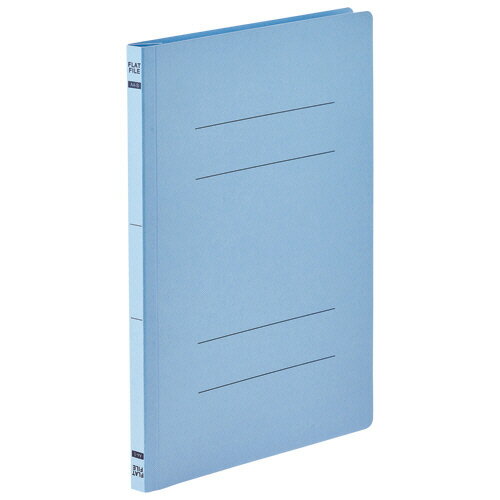 TANOSEE　フラットファイルE（エコノミー）　A4タテ　150枚収容　背幅18mm　コバルトブルー　1パック（..