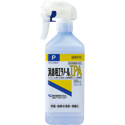 健栄製薬　消毒用エタノールIPA　スプレー式　500ml　1本