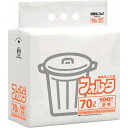 【お取寄せ品】 日本サニパック 環優包装フォルタ 透明 70L 薄口0.030mm FU7C 1パック(100枚)