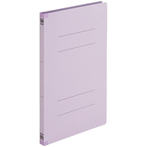 プラス　背補強フラットファイル　A4タテ　150枚収容　背幅18mm　バイオレット　No．021S　1パック（10..