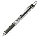 ぺんてる　ゲルインクボールペン　ノック式エナージェル　0.5mm　黒　（軸色　シルバー）　BLN75Z−A　1本