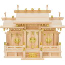 フィットポスト 神棚(屋根違い三社・小) 1個 【送料無料】