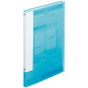 【お取寄せ品】リヒトラブ CUBE FIZZ 書き込めるクリヤーブック A4タテ 20ポケット ブルー N-6005-8 1冊