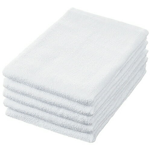 作業用バスタオル　ホワイト　1パック（5枚）