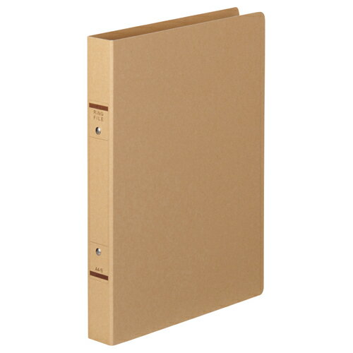 TANOSEE Oリングファイル(紙表紙) A4タテ 2穴 220枚収容 リング内径27mm 背幅36mm クラフト 1冊