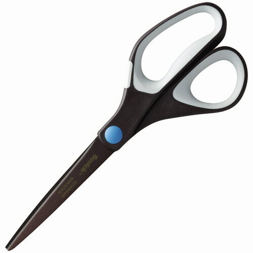 3M　スコッチ　チタンコートシザーズ　ベタつき防止加工　刃渡り85mm　ブラウン×ホワイト　1468　1本