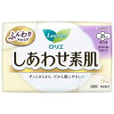 花王　ロリエ　しあわせ素肌　ふんわりタイプ　特に多い昼用25cm　羽つき　1パック（17個）