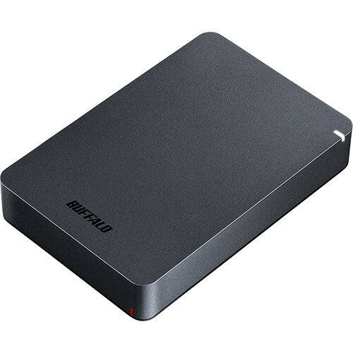 バッファロー　MiniStation　USB3．1（Gen1）対応　耐衝撃ポータブルHDD　4TB　ブラック　HD−PGF4．0U3−GBKA　1台 【送料無料】