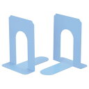 ライオン事務器 ブックエンド T型 大 ライトブルー NO.7 1組(2枚)
