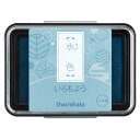 【お取寄せ品】 シヤチハタ　いろもよう　スタンプパッド　水色（みずいろ）　HAC−1−PB　1個