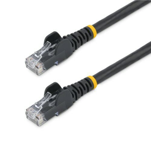 【お取寄せ品】 StarTech．com カテゴリ6 LANケーブル RJ45モールドコネクタ ツメ折れ防止 5m ブラック N6PATC5MBK 1本