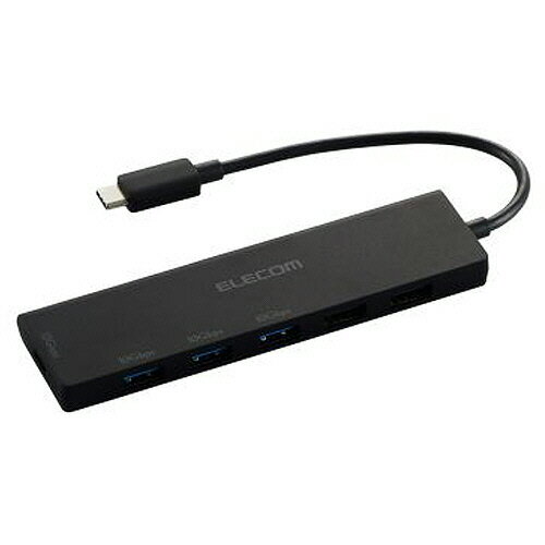 エレコム　USB　Type−C　6ポートUSBハブ（10Gbps）　ブラック　U3HC−H060BK　1個 【送料無料】