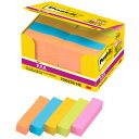 3M ポスト・イット 強粘着見出し 50×15mm ネオンカラー5色 7002SS-NE 1パック(50冊)