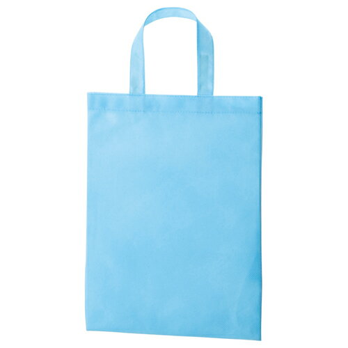 TANOSEE　不織布バッグ　A4　マチ無　ヨコ270×タテ350mm　スカイブルー　1パック（10枚）