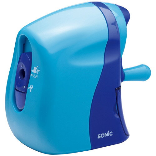 ソニック　かるハーフ　手動鉛筆削り　青　SK−802−B　1台