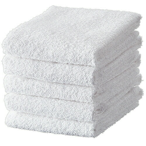 TANOSEE　おしぼりタオル　ホワイト　1パック（10枚）