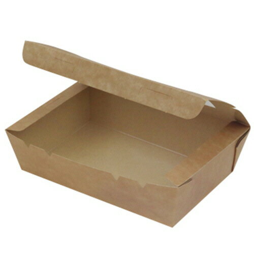 水野産業　窓付きランチボックス　（S）　クラフト　03117　1パック（50個）