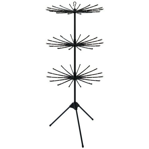 天馬　ポーリッシュ　ブラック物干し　パラソルスタンド　3段　PSBK−08　1台