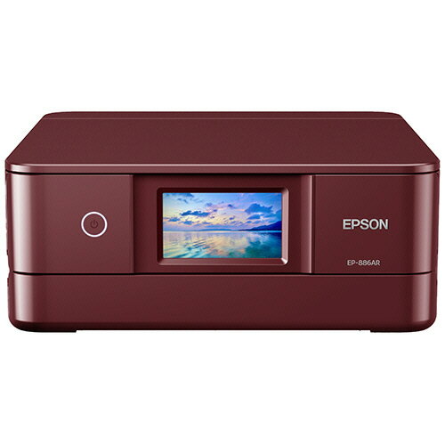 エプソン　Colorio　カラーインクジェット複合機　A4　レッド　EP−886AR　1台 【送料無料】