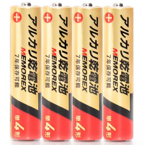 メモレックス・テレックス　アルカリ乾電池　単4形　LR03／1．5V　40S7　1パック（40本）