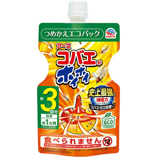 【お取寄せ品】 アース製薬　コバエがホイホイ　つめかえエコパック　3回分　1パック