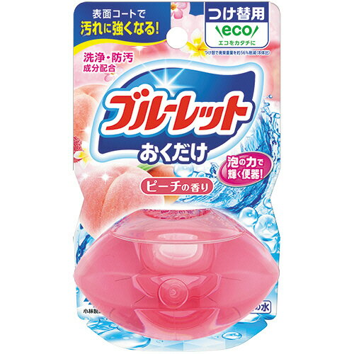 【お取寄せ品】 小林製薬 液体ブルーレットおくだけ ピーチの香り つけ替用 70mL 1個