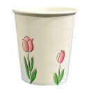 ファーストレイト ペーパーカップ ロースタッキング仕様 チューリップ&向日葵 150ml(5オンス) FR-5362 1パック(1000個)
