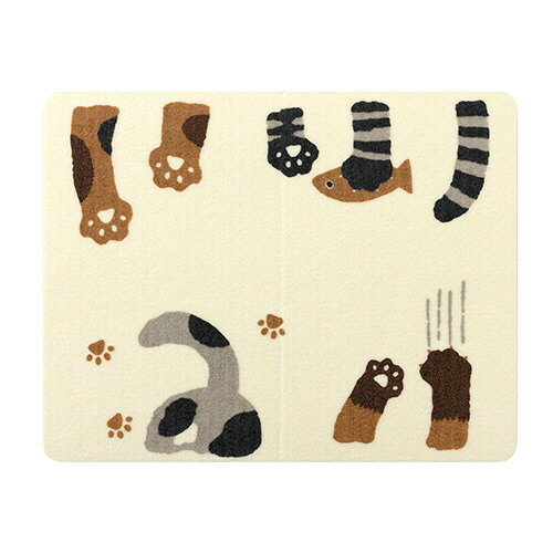 【お取寄せ品】 サンコー　おくだけ吸着　ペット用ランチョンマット　猫柄　KX－33　1枚