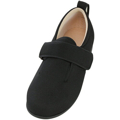 【お取寄せ品】 徳武産業　あゆみ　ダブルマジックIII　9E　黒　4L（26．0−26．5cm）　左足　7037　1個 【送料無料】