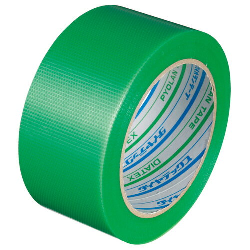 ダイヤテックス　パイオランクロス粘着テープ　塗装養生用　50mm×25m　厚み約0．16mm　緑　Y－09－GRx50　1セット（30巻） 