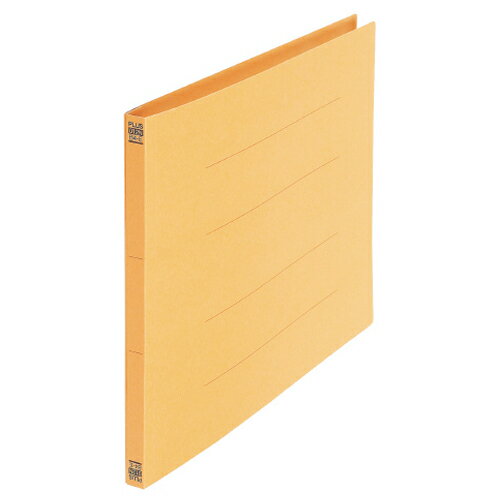 【お取寄せ品】 プラス　フラットファイル　樹脂とじ具　B4ヨコ　150枚収容　背幅18mm　イエロー　No．..