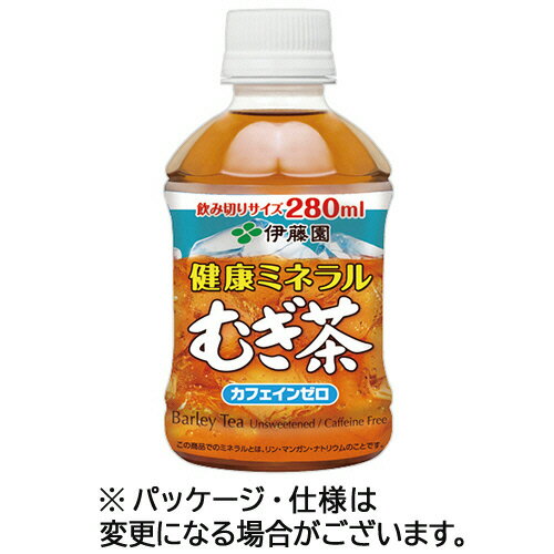 伊藤園　健康ミネラルむぎ茶　280ml　ペットボトル　1セット（48本：24本×2ケース） 【送料無料】